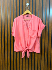 Chest Medium Baggy Style  Length 21  Fabric Rayon Branded Ladies Half Sleeve Top