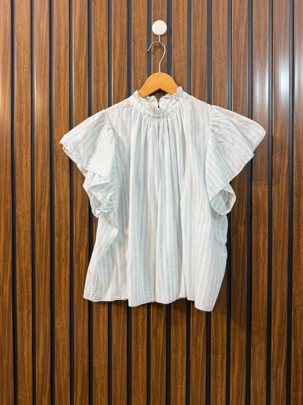Chest 20  Length 19  Fabric Cotton Women's Trendy Half Sleeve Top