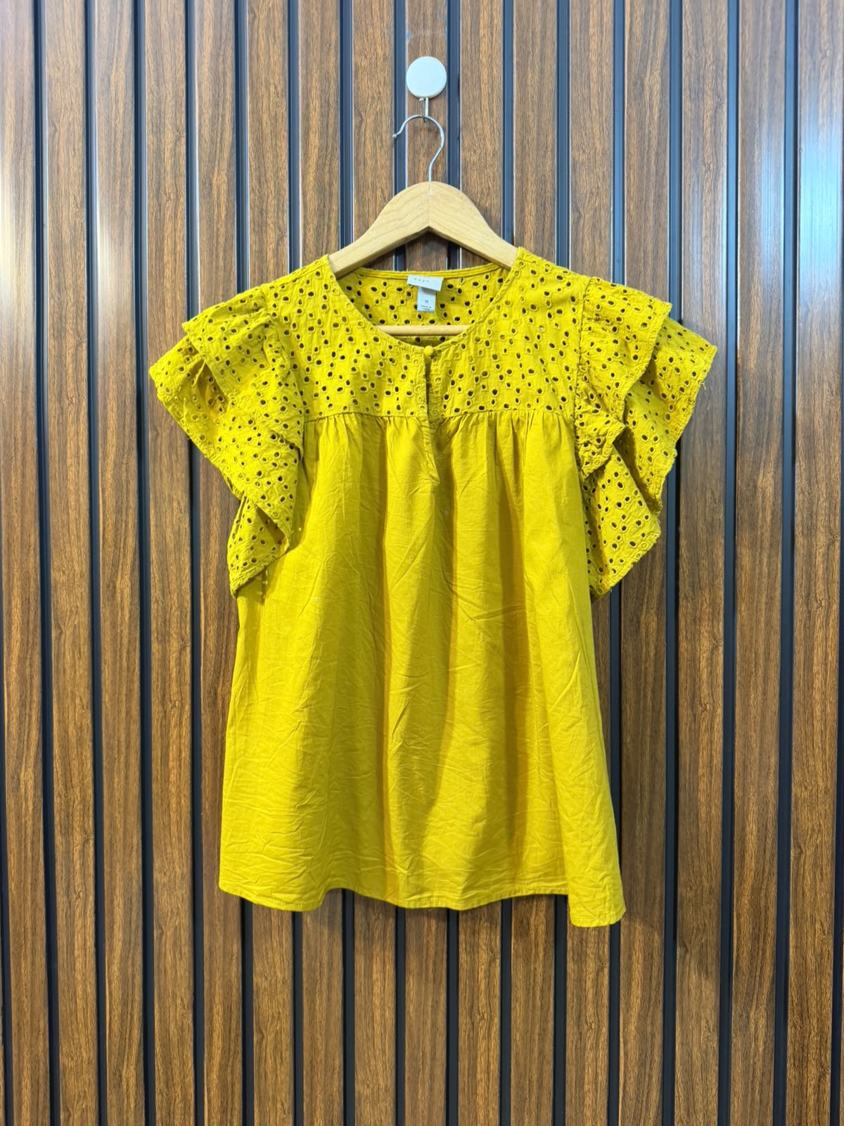 Chest 20  Length 22  Fabric Cotton Women's Modern Half Sleeve Top