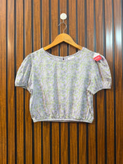 Chest 17  Length 15  Fabric Linen Women's Western Outfit Top