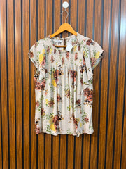 Chest 20  Length 24  Fabric Rayon Women's Essential Half Sleeve Top