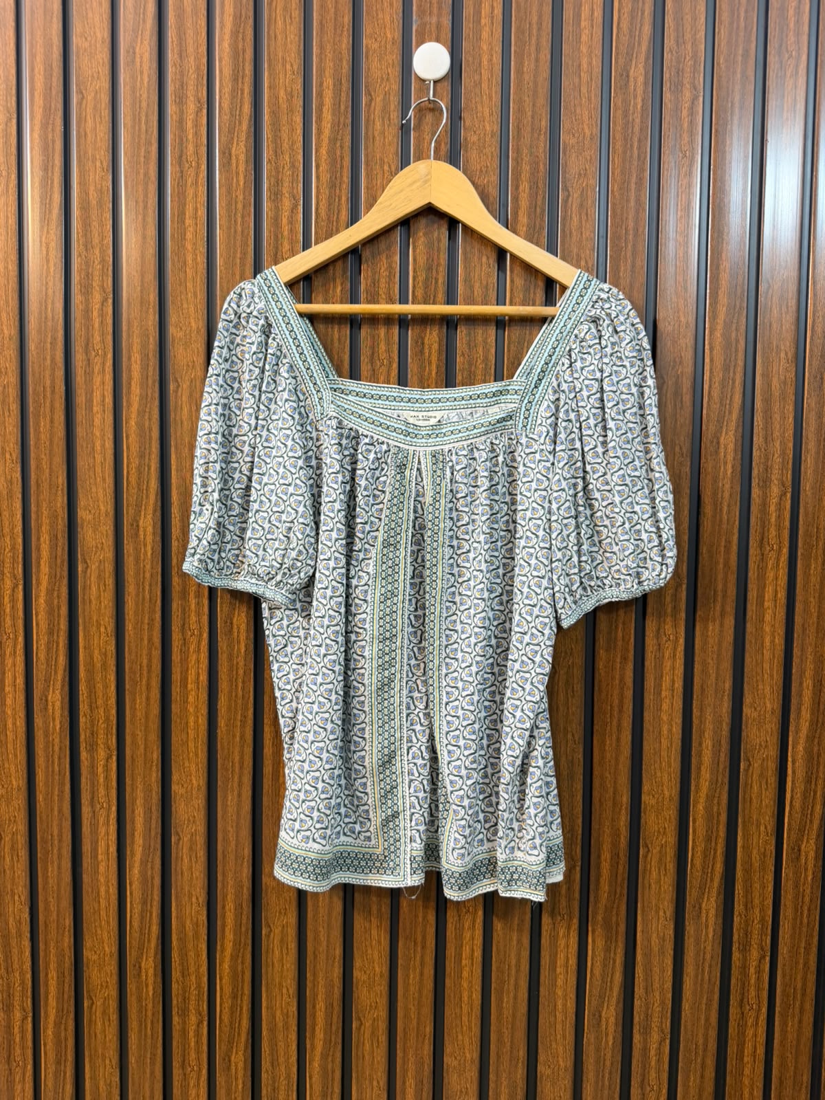 Chest 20  Length 24  Fabric Linen Women's Trend Wear Top