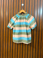 Chest 20   Length 18  Fabric Cotton Silk Women's Western Fashion Top