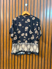 Chest 23   Length 24  Fabric Linen Women's Beautiful Half Sleeve Top