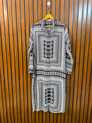 Chest 19  Length 46  Fabric Chiffon Ladies Western Long Top