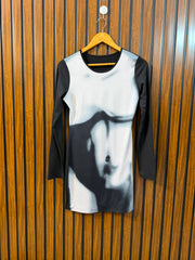Chest 18  Length 30  Fabric Silk Jersey Women's Everyday Long Top