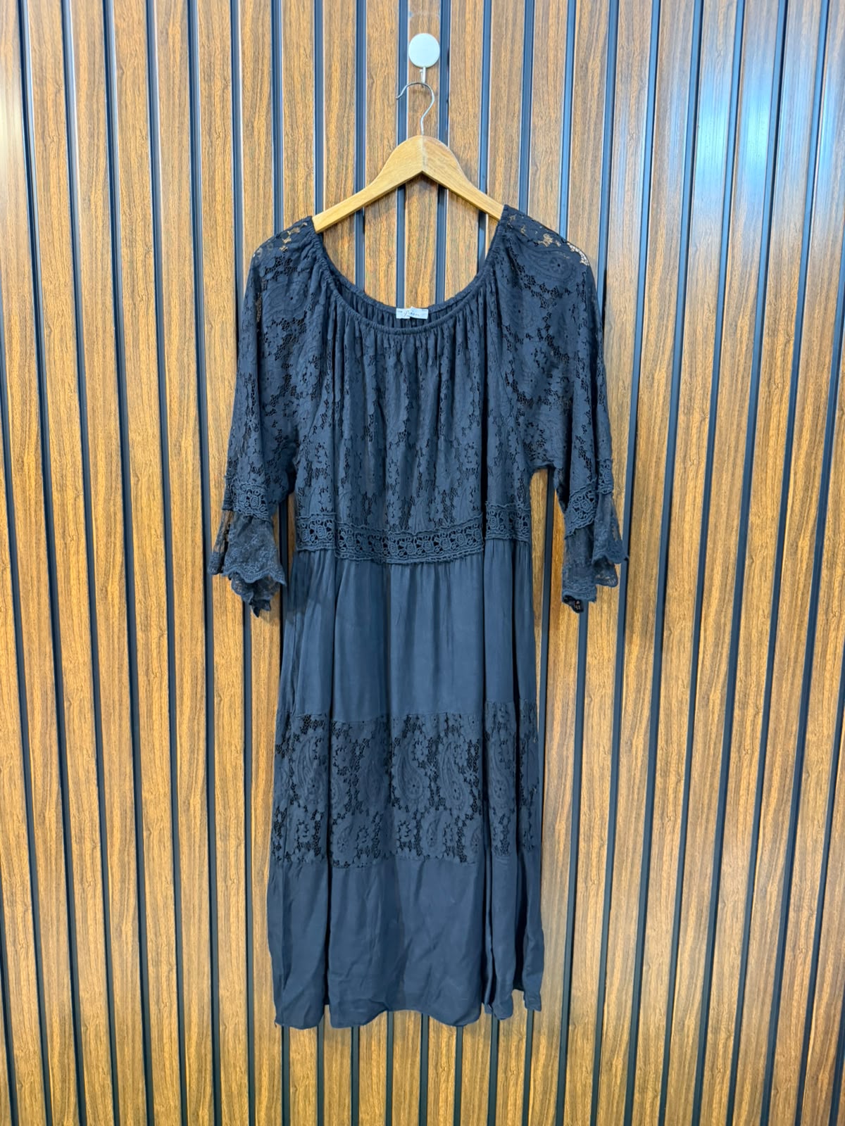 Chest 23  Length 39  Fabric Net And Cotton Branded Long Top for Ladies