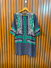 Chest 17  Length 34  Fabric Silk Women's Long Top Fashion