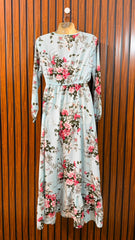 Chest 17  Length 50  Fabric Silk Premium Women's Long Maxi