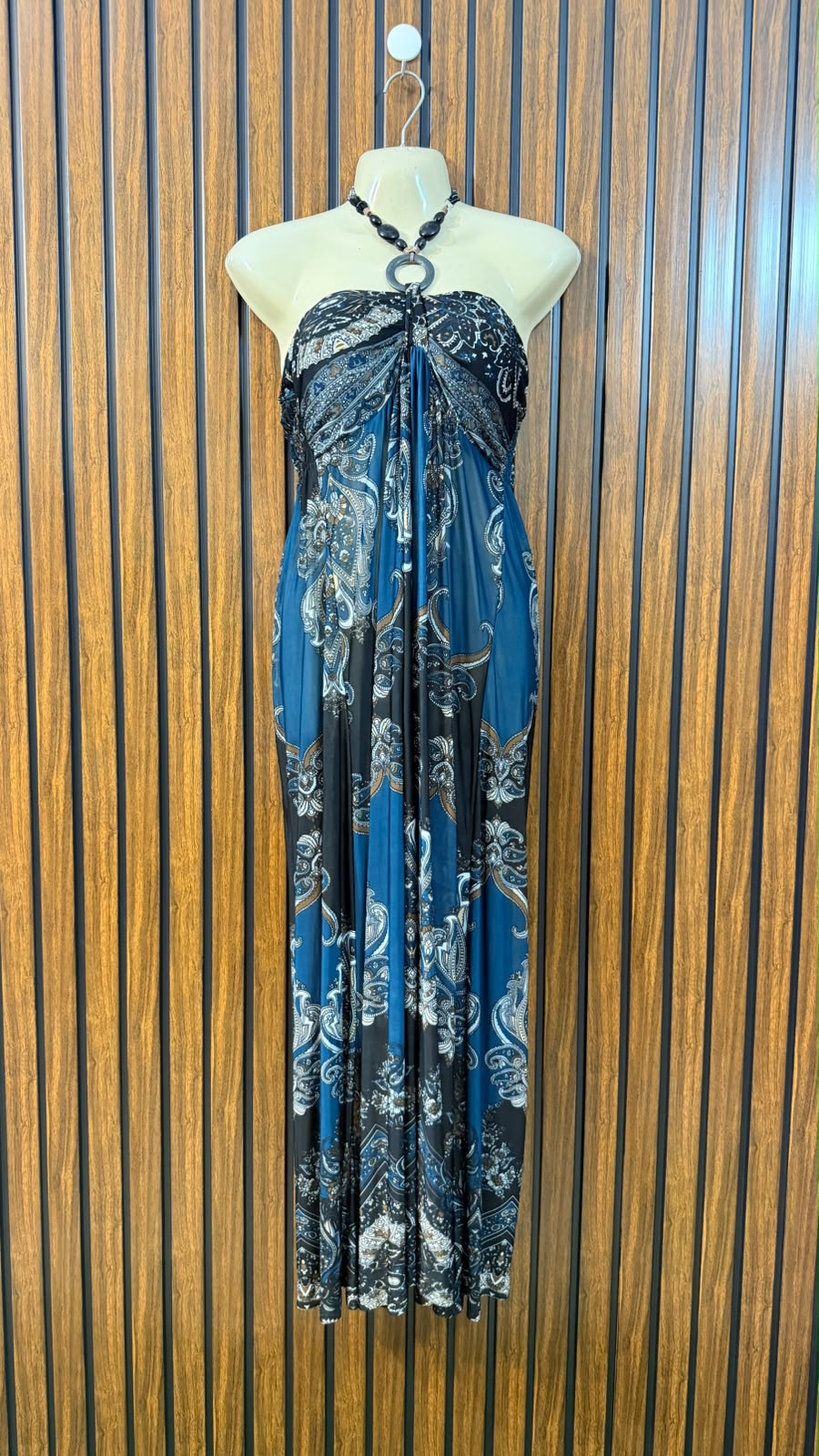 Chest 19  Length 50  Fabric Silk Jersey Women's Long Maxi for Daily Wear