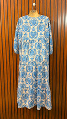 Chest 19  Length 50  Fabric Silk Modern Women's Long Maxi