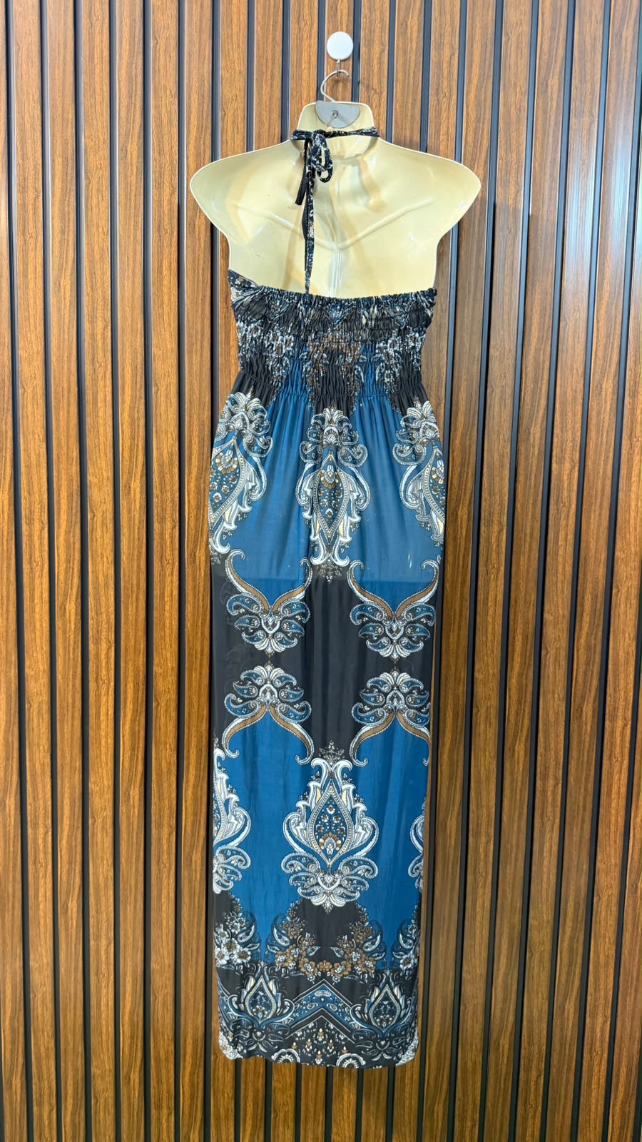 Chest 19  Length 50  Fabric Silk Jersey Women's Long Maxi for Daily Wear