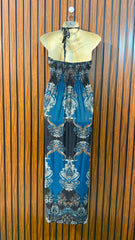 Chest 19  Length 50  Fabric Silk Jersey Women's Long Maxi for Daily Wear