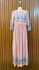 Chest 16  Length 55  Fabric Chiffon Western Wear Women's Long Maxi
