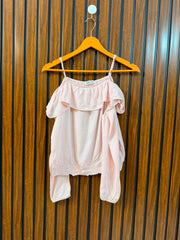 Chest 17  Length 19  Fabric Linen Premium Western Women's Full Sleeve Top