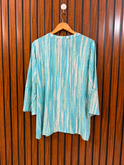 Chest 22  Length 27  Fabric Linen Classic Western Women's Full Sleeve Top