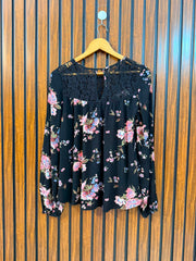 Chest 18  Length 23  Fabric Rayon Exclusive Western Branded Women's Full Sleeve Top
