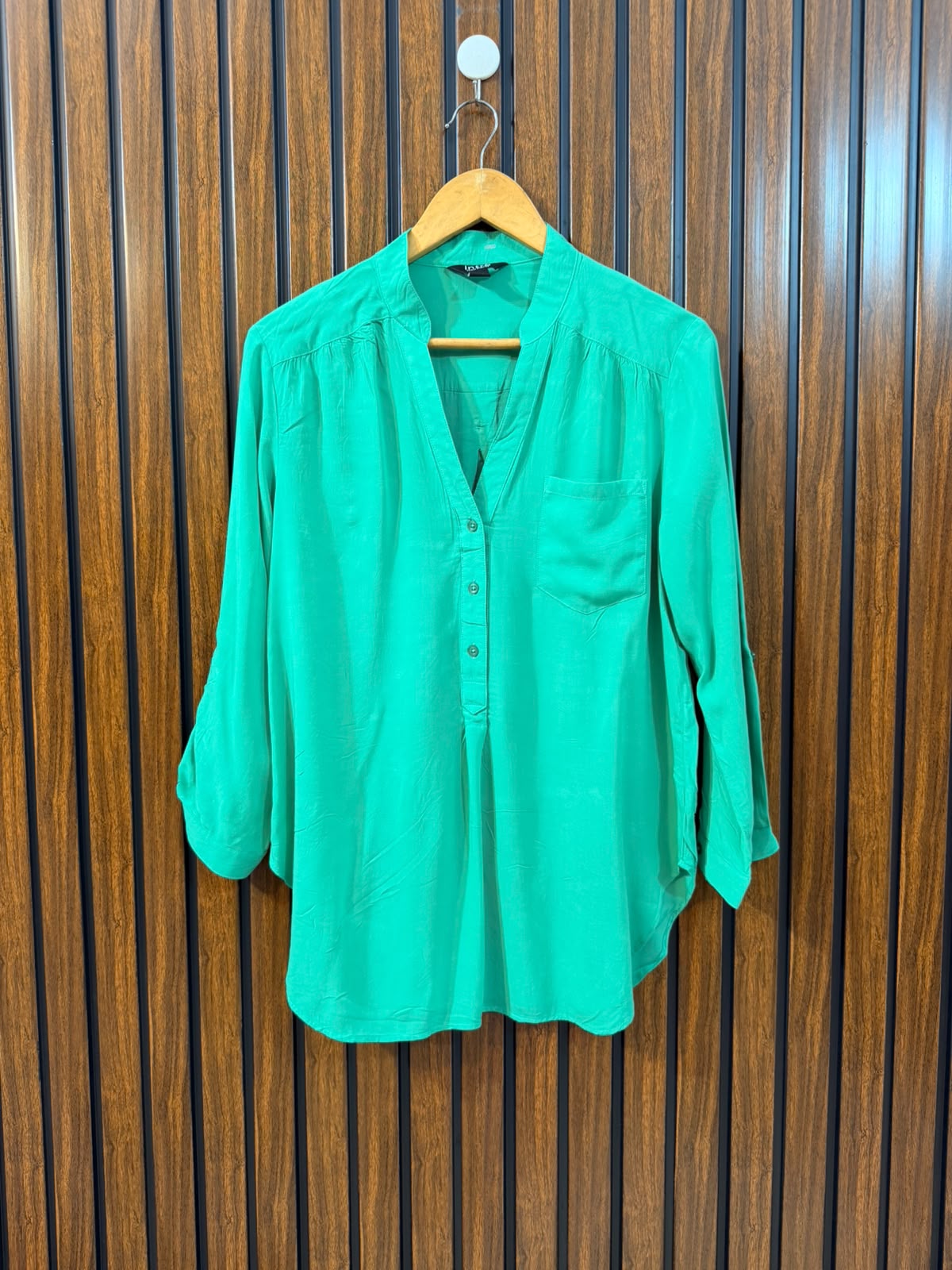 Chest 18  Length 27  Fabric Linen Everyday Western Branded Women's Full Sleeve Top