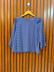Chest 18  Length 21  Fabric Chiffon Branded Western Women's Full Sleeve Top