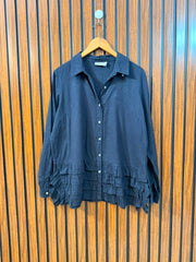 Chest 19  Length 26  Fabric Cotton Western Women's Full Sleeve Fashion Top