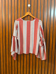 Chest 19  Length 20  Fabric Rayon Women's Modern Western Full Sleeve Top