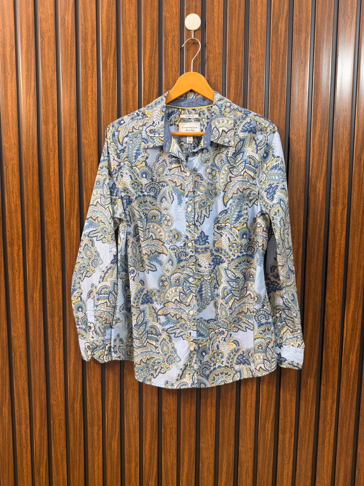 Chest 19  Length 25  Fabric Cotton Women's Elegant Western Full Sleeve Top