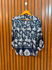 Chest 19  Length 23  Fabric Cotton Women's Classic Western Full Sleeve Top
