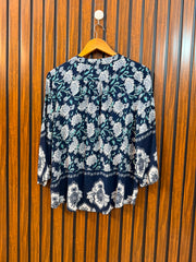 Chest 19  Length 23  Fabric Cotton Women's Classic Western Full Sleeve Top