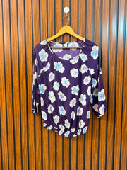 Chest 18  Length 23  Fabric Linen Western Women's Wardrobe Full Sleeve Top