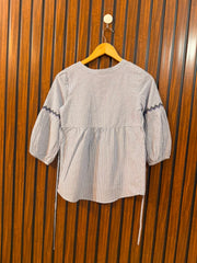 Chest 16  Length 21  Fabric Cotton Western Women's Designer Full Sleeve Top