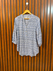 Chest 18  Length 28  Fabric Linen Western Women's Quality Full Sleeve Top