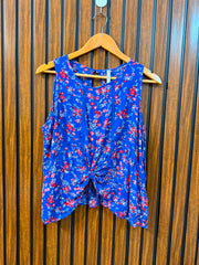Chest 20  Length 19  Fabric Rayon Western Branded Women's Sleeveless Top