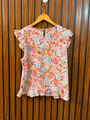 Chest 20  Length 22  Fabric Cotton Women's Casual Sleeveless Top