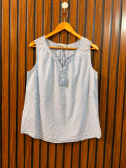 Chest 20  Length 24  Fabric Cotton Women's Everyday Sleeveless Top