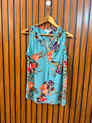 Chest 20  Length 26  Fabric Rayon Women's Designer Sleeveless Top