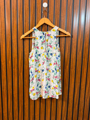 Chest 17  Length 23  Fabric Linen Women's Smart Sleeveless Top