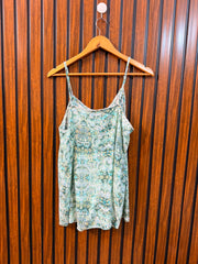 Chest 20  Length 26  Fabric Linen Women's Chic Sleeveless Top