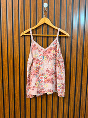 Chest 18  Length 22  Fabric Linen Women's Daily Wear Sleeveless Top