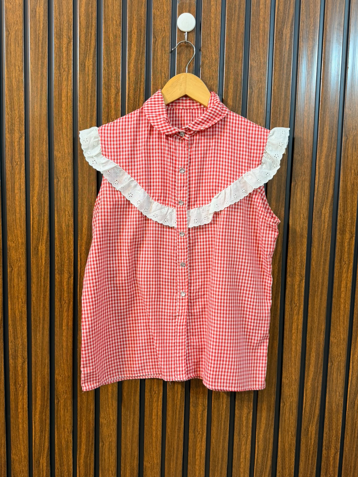 Chest 19  Length 22  Fabric Cotton Women's Exclusive Sleeveless Top