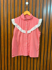 Chest 19  Length 22  Fabric Cotton Women's Exclusive Sleeveless Top