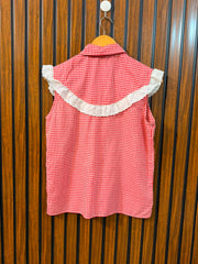 Chest 19  Length 22  Fabric Cotton Women's Exclusive Sleeveless Top
