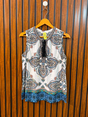 Chest 18  Length 24  Fabric Linen Women's Wardrobe Essential Top