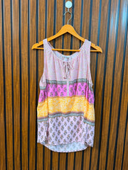 Chest 20  Length 26  Fabric Linen Women's Stylish Casual Top