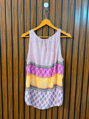 Chest 20  Length 26  Fabric Linen Women's Stylish Casual Top