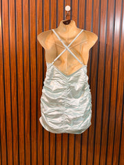 Chest 17  Length 25  Fabric Silk Jersey Women's Fashion Party Wear Mini Dress