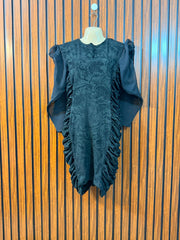 Chest 21  Length 34  Fabric Sleeve Chiffon other fabric Silk Jersey Women's Party Ready Mini Dress