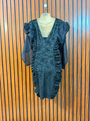 Chest 21  Length 34  Fabric Sleeve Chiffon other fabric Silk Jersey Women's Party Ready Mini Dress
