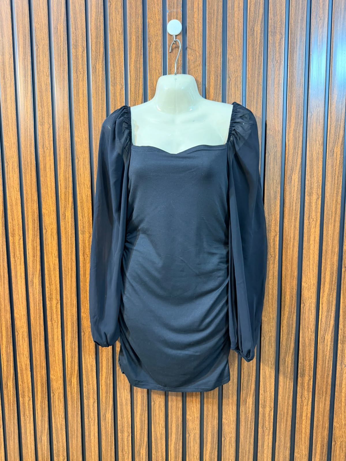 Chest 18  Length 29  Fabric Sleeve Chiffon other Fabric Silk Jersey Women's Mini Dress Fashion Collection