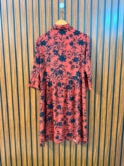 Chest 17  Length 37  Fabric Linen Western Fashion Long Top for Women