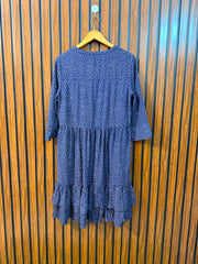 Chest 18  Length 39  Fabric Cotton Silk Women's Trendy Long Top
